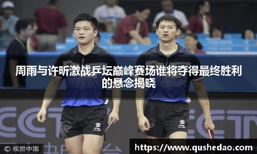 周雨与许昕激战乒坛巅峰赛场谁将夺得最终胜利的悬念揭晓